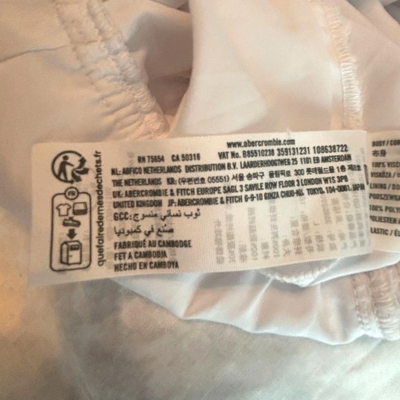 Hollister Maxi Dress Sz L White Beach Cottagecore Babydoll Coastal Cowgirl - Picture 3 of 6